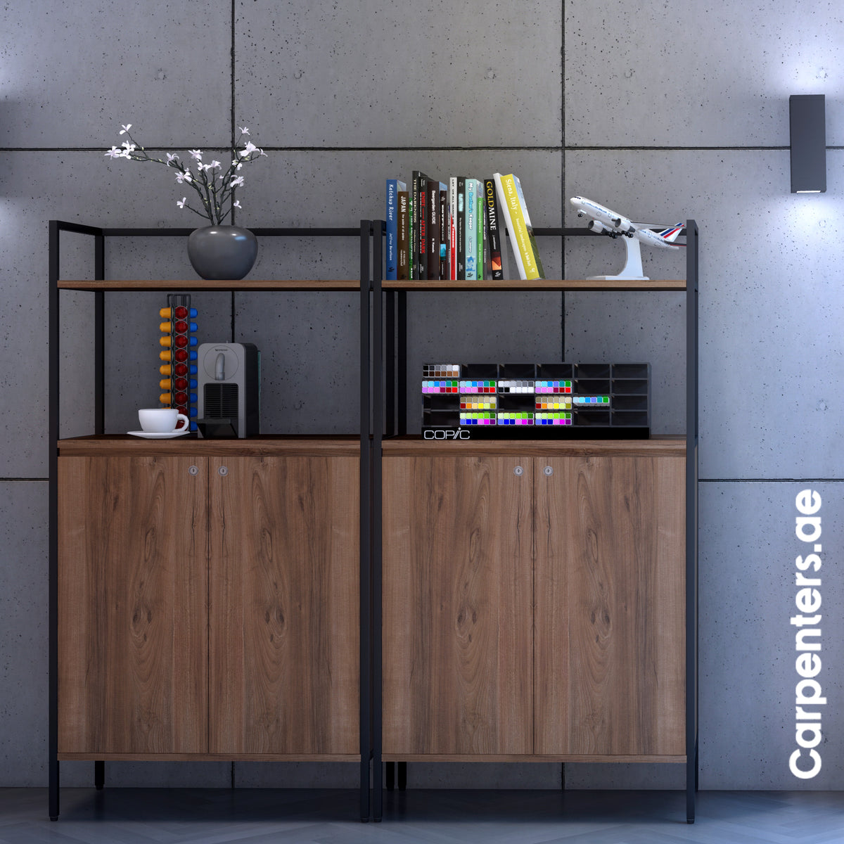 SKETCH Mid-height cabinet with shelves