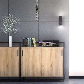 SKETCH Low-height Filing cabinet - Sliding shutter