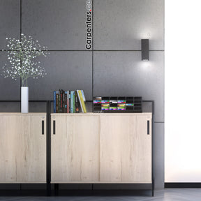 SKETCH Low-height Filing cabinet - Sliding shutter