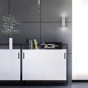 SKETCH Low-height Filing cabinet - Sliding shutter