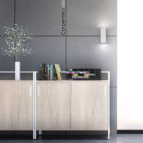SKETCH Low-height Filing cabinet - Sliding shutter