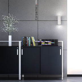 SKETCH Low-height Filing cabinet - Sliding shutter