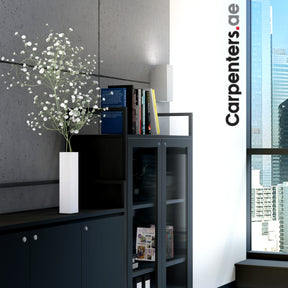 SKETCH Mid-height Filing cabinet with Glass Shutter